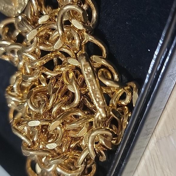 💯 Authentic  CHANEL VINTAGE CHAIN DOUBLE SIDED PENDANT BELT - Picture 6 of 6